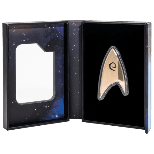 1 oz 2024 Star Trek: Starfleet Divisions Operations Insignia Copper Plated Silver Coin | Agoro by New Zealand Mint