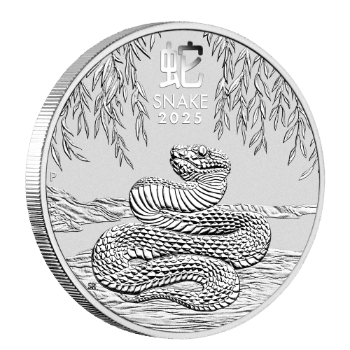 2 oz 2025 Lunar Year of the Snake Silver Coin | Perth Mint
