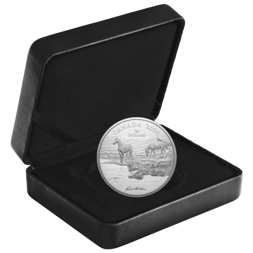 2 oz 2025 Robert Bateman: Mustang Country Silver Coin | Royal Canadian Mint
