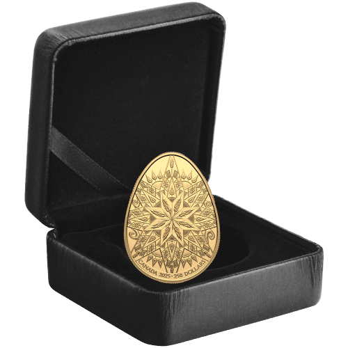 2025 Pysanka Egg Shaped Gold Coin | Royal Canadian Mint
