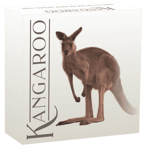 2 oz 2025 Australian Kangaroo Reverse Gilded Proof Silver Coin | Perth Mint