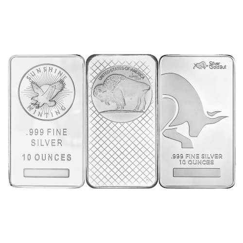 10 oz Pure Assorted Silver Bar