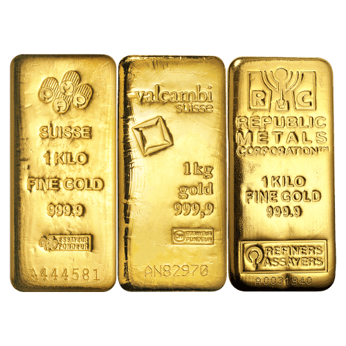 1 kilo Pure Assorted Gold Bar