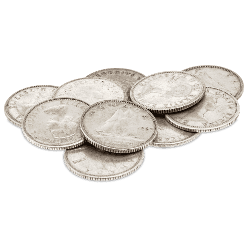 $1 Face Value Bag of Canadian Circulation 80% Pure Silver Coins | Royal Canadian Mint