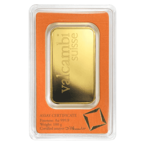 100 gram Gold Bar | Valcambi