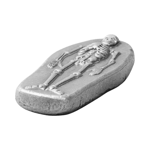 3 oz Skeleton Silver Bar | Monarch Precious Metals