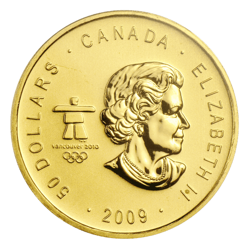 1 oz 2009 Olympic Maple Leaf PCGS Superb-Gem Gold Coin | Royal Canadian Mint