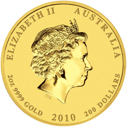 2 oz 2010 Lunar Year of the Tiger Gold Coin | Perth Mint