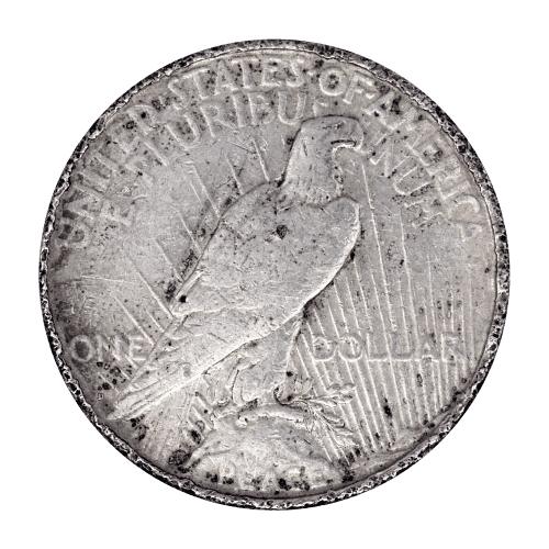 Random Year Peace Silver Dollar Culled Silver Coin