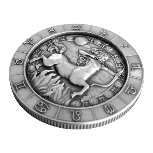 1 oz Zodiac Sign Sagittarius Silver Round | Monarch Precious Metals