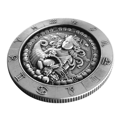 1 oz Zodiac Sign Virgo Silver Round | Monarch Precious Metals