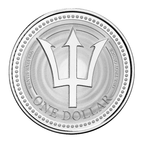 1 oz 2021 Barbados Trident Silver Coin | Scottsdale Mint