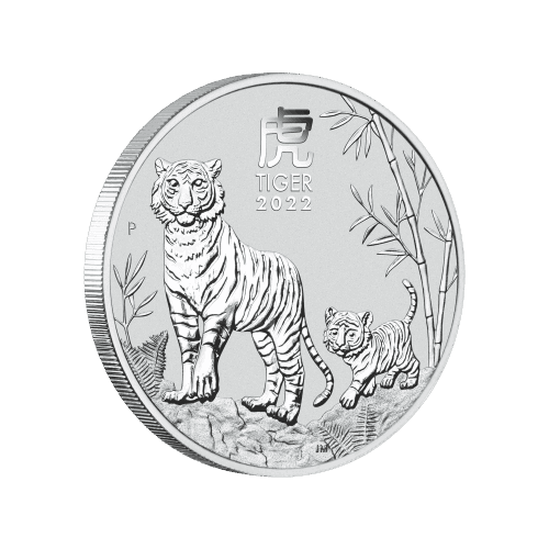 1/2 oz 2022 Australian Lunar Year of the Tiger Silver Coin | Perth Mint