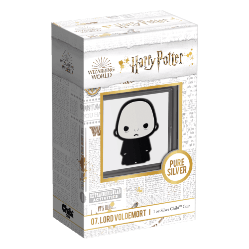 1 oz 2021 Chibi Harry Potter: Lord Voldemort Silver Coin | Agoro by New Zealand Mint