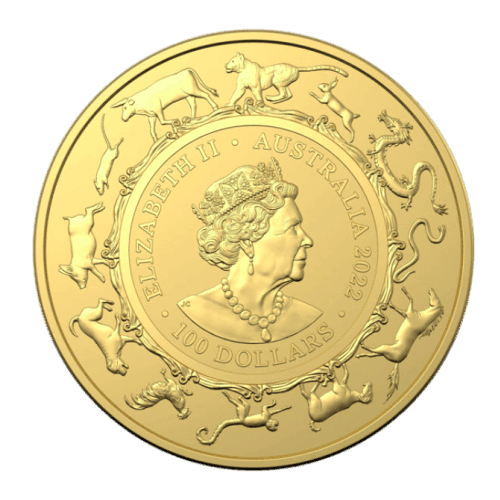 1 oz 2022 Lunar Series: Year of the Tiger Gold Coin | Royal Australian Mint