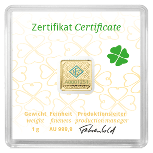 1 gram Luck Gold Bar | Geiger Edelmetalle
