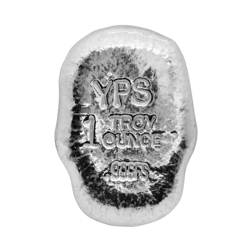 1 oz Celtic Silver Skull | Yeager's Poured Silver