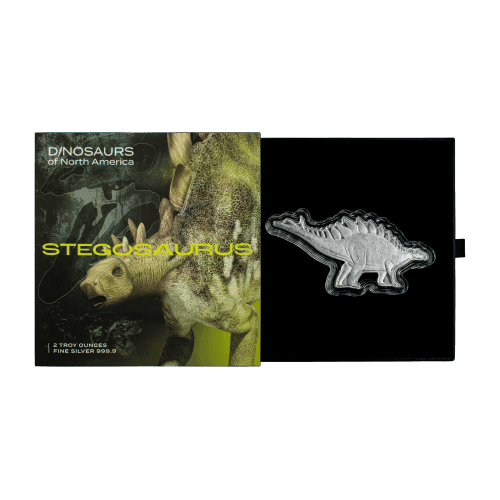 2 oz 2022 Dinosaurs of North America: Stegosaurus Silver Coin | Royal Canadian Mint
