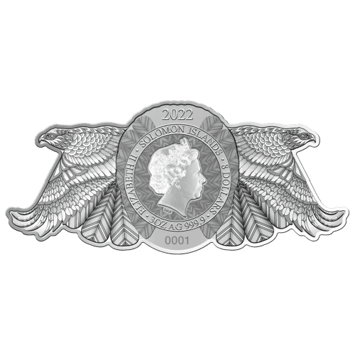 3 oz 2022 Shadow Hunters: Hawk Silver Coin | PAMP Suisse