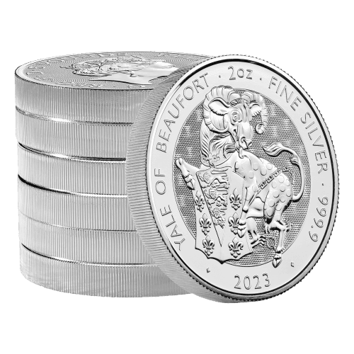 2 oz 2023 Tudor Beasts: The Yale of Beaufort Silver Coin | The Royal Mint