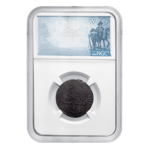 Set of 2 x 2022 Relics of New France Louis XIV 30 Deniers: Replica and Relic Silver Coins | Royal Canadian Mint