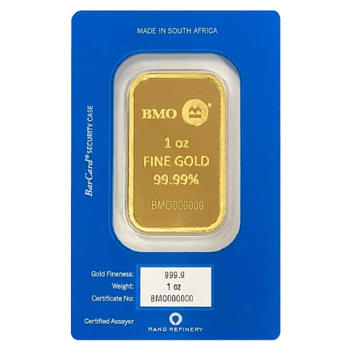 1 oz Bank of Montreal Gold Bar | Rand Refinery