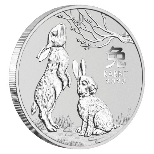 2 oz 2023 Australian Lunar Series III: Year of the Rabbit Silver Coin | Perth Mint