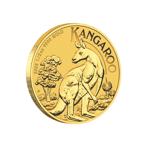 1/2 oz 2023 Australian Kangaroo Gold Coin | Perth Mint