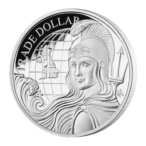 1 oz 2022 Saint Helena Modern British Trade Dollar Proof Silver Coin | East India Company
