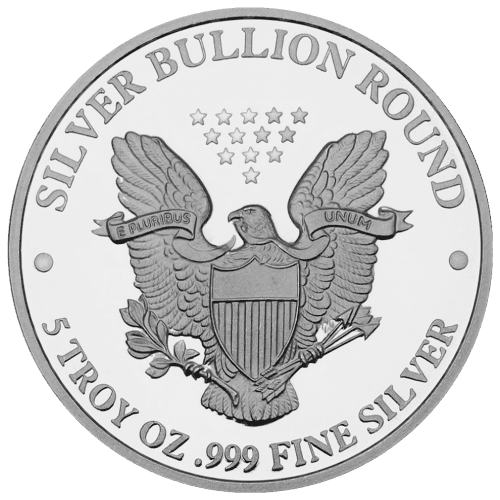 5 oz Eagle Replica Silver Round | Silvertowne Mint