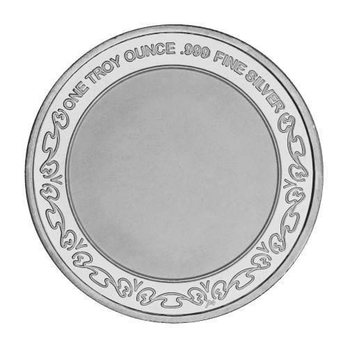 1 oz Mothers Day with Red Rose Silver Round | Silvertowne Mint