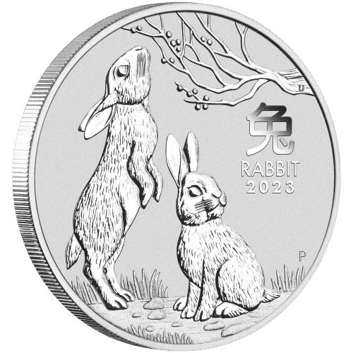 1 kilo 2023 Lunar Year of the Rabbit Silver Coin | Perth Mint