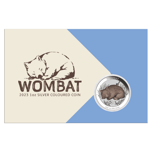 1 oz 2023 Australian Wombat in Card Silver Coin | Perth Mint