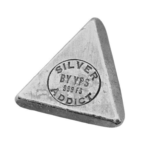 1 oz 2023 Silver Addict Wedge | Yeager's Poured Silver