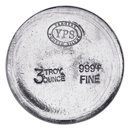 3 oz Silver Doge Coin | Yeager's Poured Silver