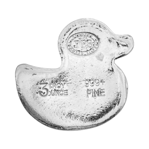 3 oz Silver Ducky | Yeager's Poured Silver