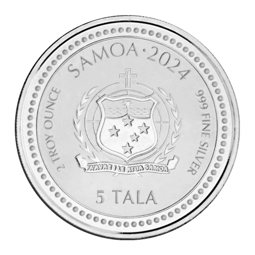 2 oz 2024 Lunar Year of the Dragon Silver Coin | Samoa