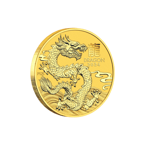1/4 oz 2024 Lunar Year of the Dragon Gold Coin | Perth Mint