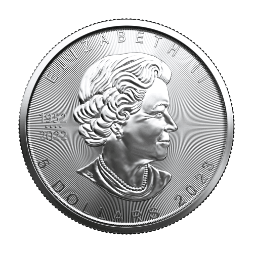Tube of 25 1 oz 2023 Royal Canadian Mint Maple Leaf Silver Coin | CW