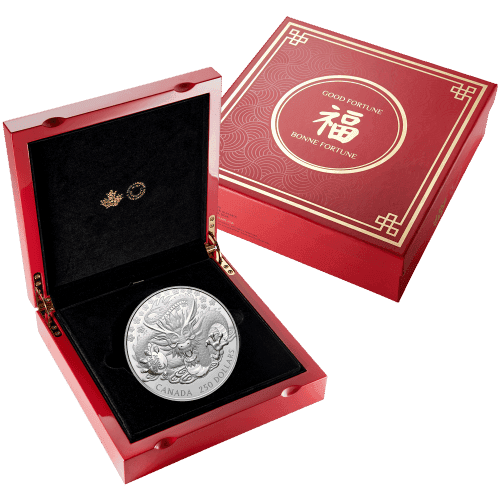 1 kilo 2024 Royal Canadian Mint Lunar Year of the Dragon Silver Coin | CW