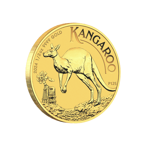 1/2 oz 2024 Australian Kangaroo Gold Coin | Perth Mint