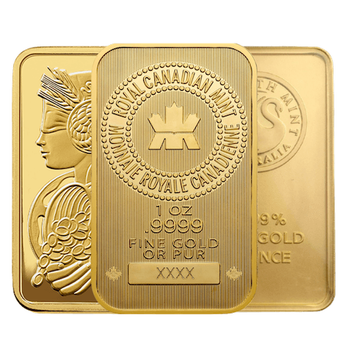 1 oz Gold Bar - Mint Varies