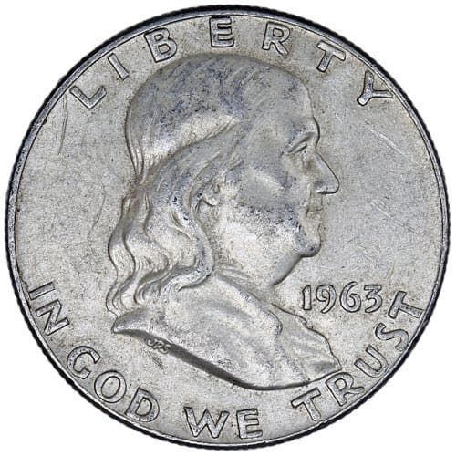 90% Silver Franklin Half Dollars ($10 FV, Circulated)
