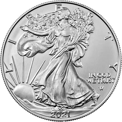 2021 1 oz American Silver Eagle Coin (Type 2)