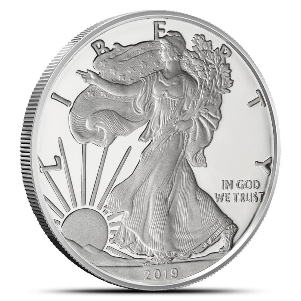 2019-S 1 oz Proof American Silver Eagle Coin (Box + CoA)