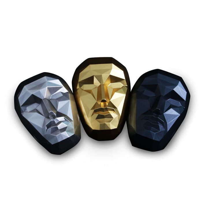 Silver Antique Persona 3 Piece Stacker Set