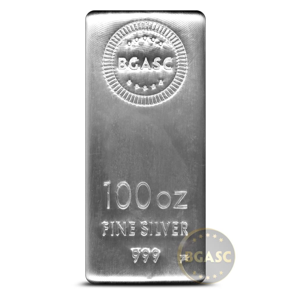 100 oz BGASC Silver Bar (New)