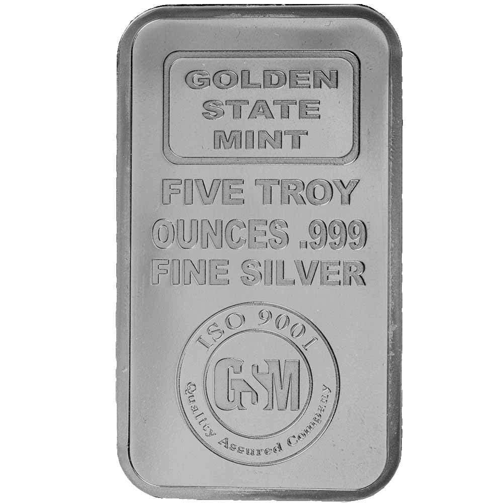 5 oz GSM Silver Bar (New)