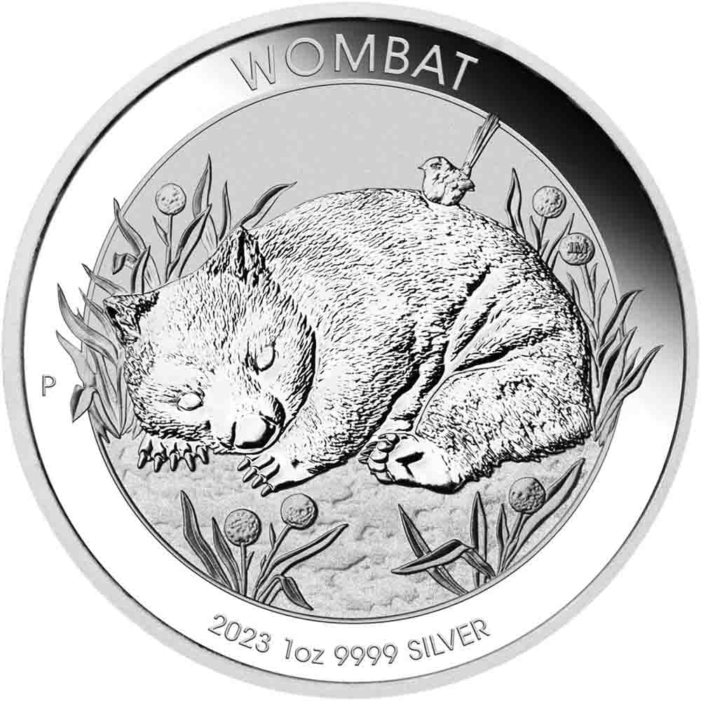 2023 1 oz Australian Silver Wombat Coin (BU)