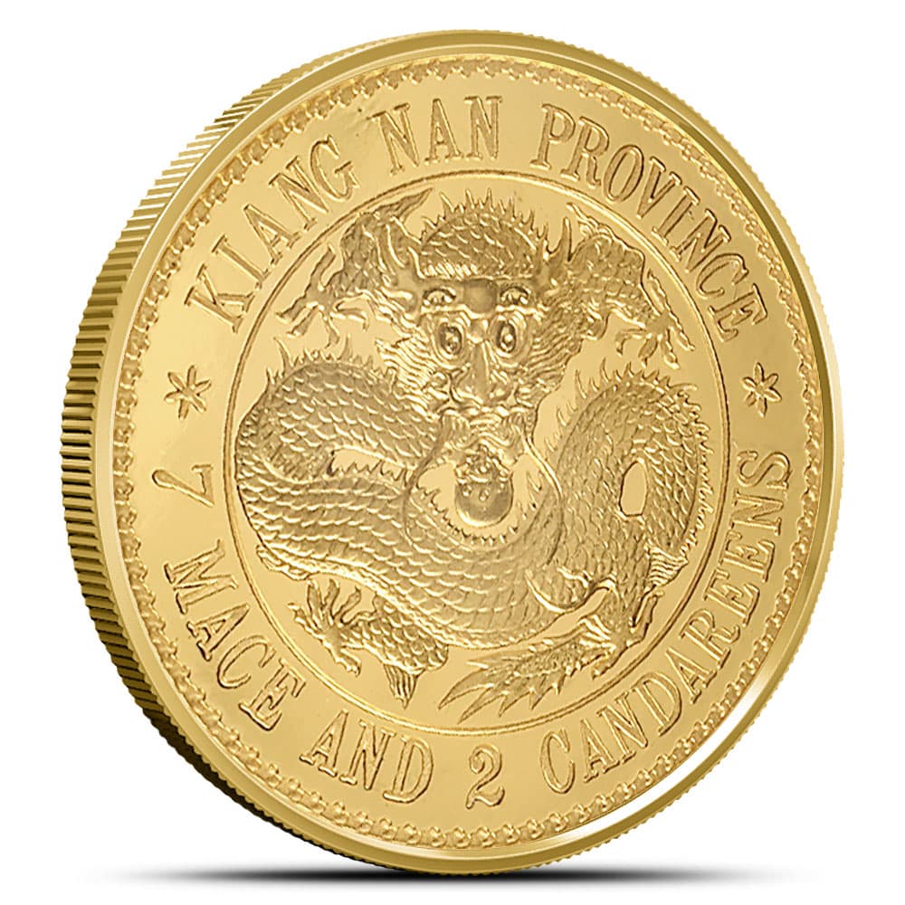 2019 1 oz Chinese Kiangnan Dragon Gold Coin (Restrike)